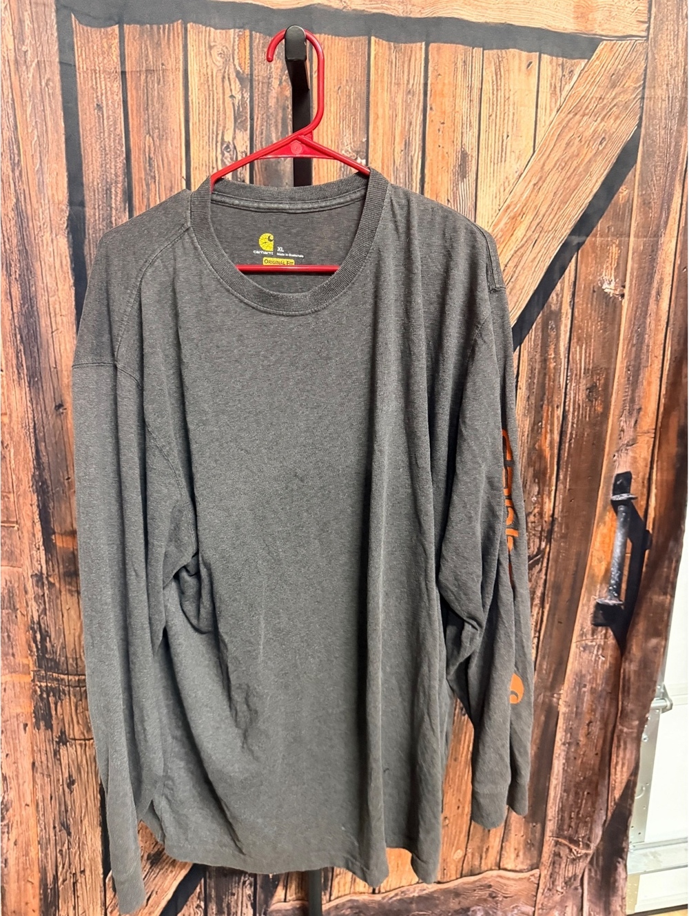 Carhartt Original Fit Long Sleeve Shirt XL Gray